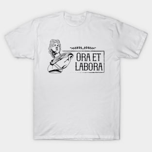 Latin saying - Ora et Labora T-Shirt